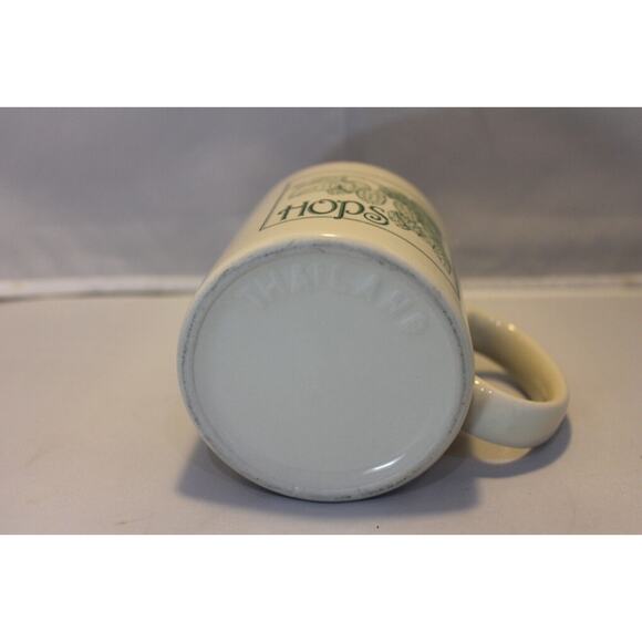 HOPS, Plant Coffee Cup/Mug White w/green Thailand Beer **RARE/HTF - Picture 6 of 8